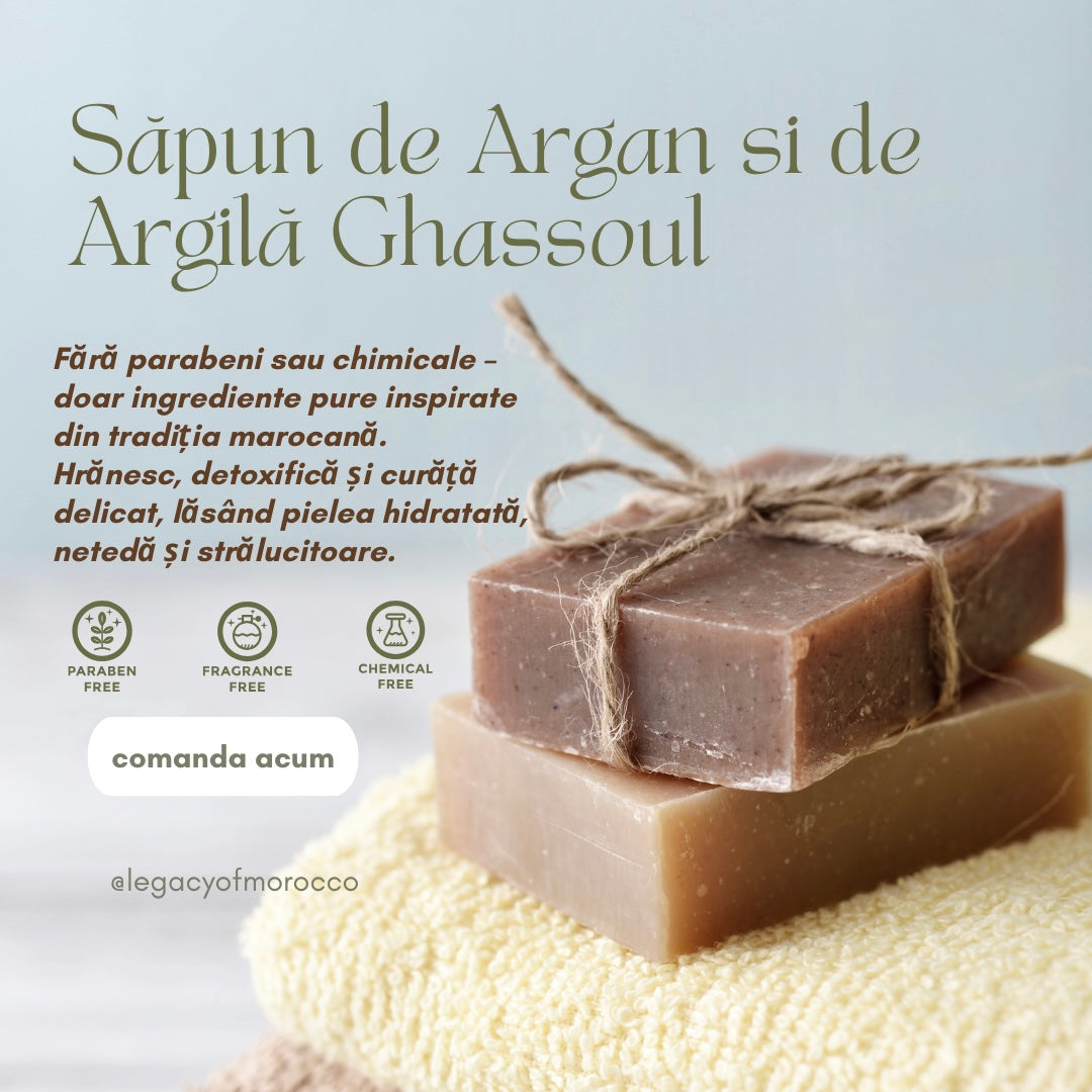 Argan Soap with Ghassoul Clay
